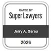 Rated by Super Lawyers | Jerry A. Garau | 2026
